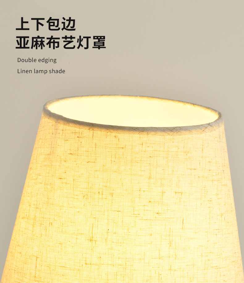 Grand View Garden American retro table lamp, bedside lamp, simple living room table, high-end atmosphere light, night light 542L pic 4