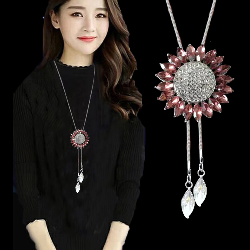 跨境合金毛衣链女高级感轻奢长项链时尚百搭流苏秋冬服装配饰挂件详情10