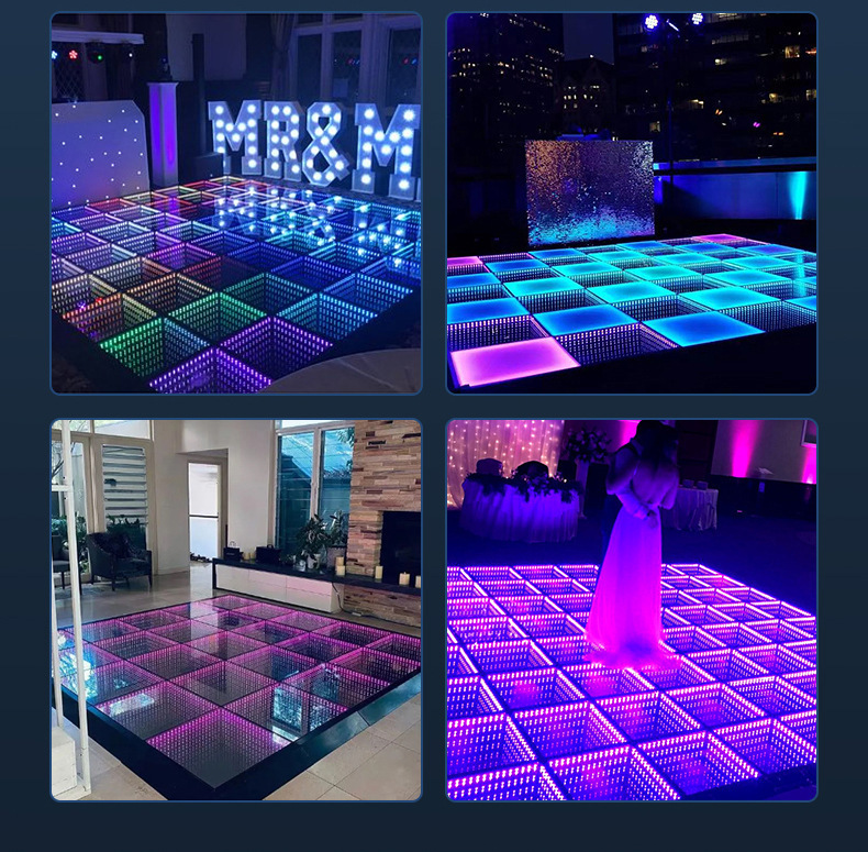 酒吧娱乐全彩LED深渊地砖灯直播间网红跳舞灯舞台嵌入式背景墙重力感户外公园广场台阶发光地板灯详情6