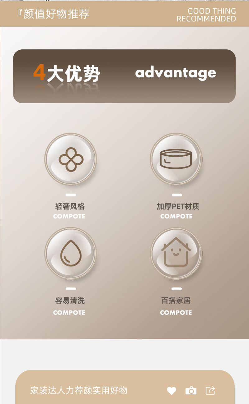 高颜值高脚水果盘带盖沥水果盘高级感轻奢高足水果盘子糖果托盘详情2