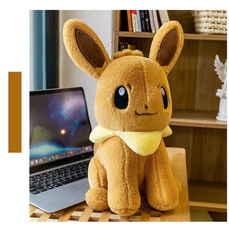 精灵宝可梦伊布公仔毛绒玩具大号玩偶送儿童女生安抚抱枕节日礼物秀绒玩具批发详情11