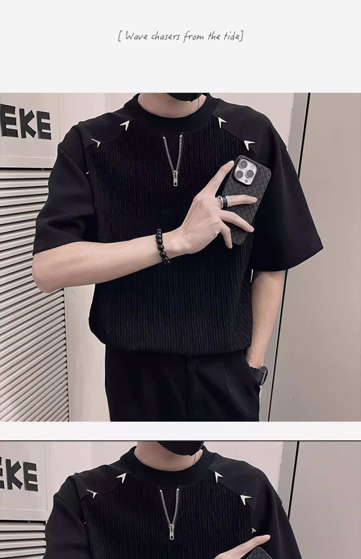 A super factory that customizes niche design T-shirts with texture rivets from Morocco, Tunisia and Rwanda based on your provided samples pic 4