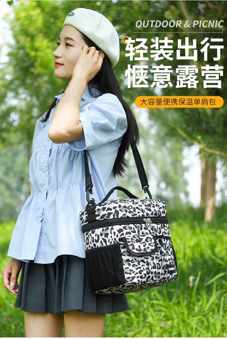 跨境热款便当包 肩带可调节午餐袋 食物手提包保温午餐包冰袋现货详情9