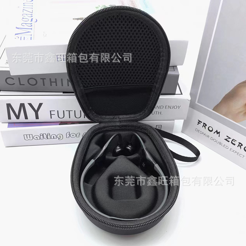 Bone conduction headphone storage box, universal Shokz Shanshui eva hard shell headphone case, portable headphone packaging box customization pic 6