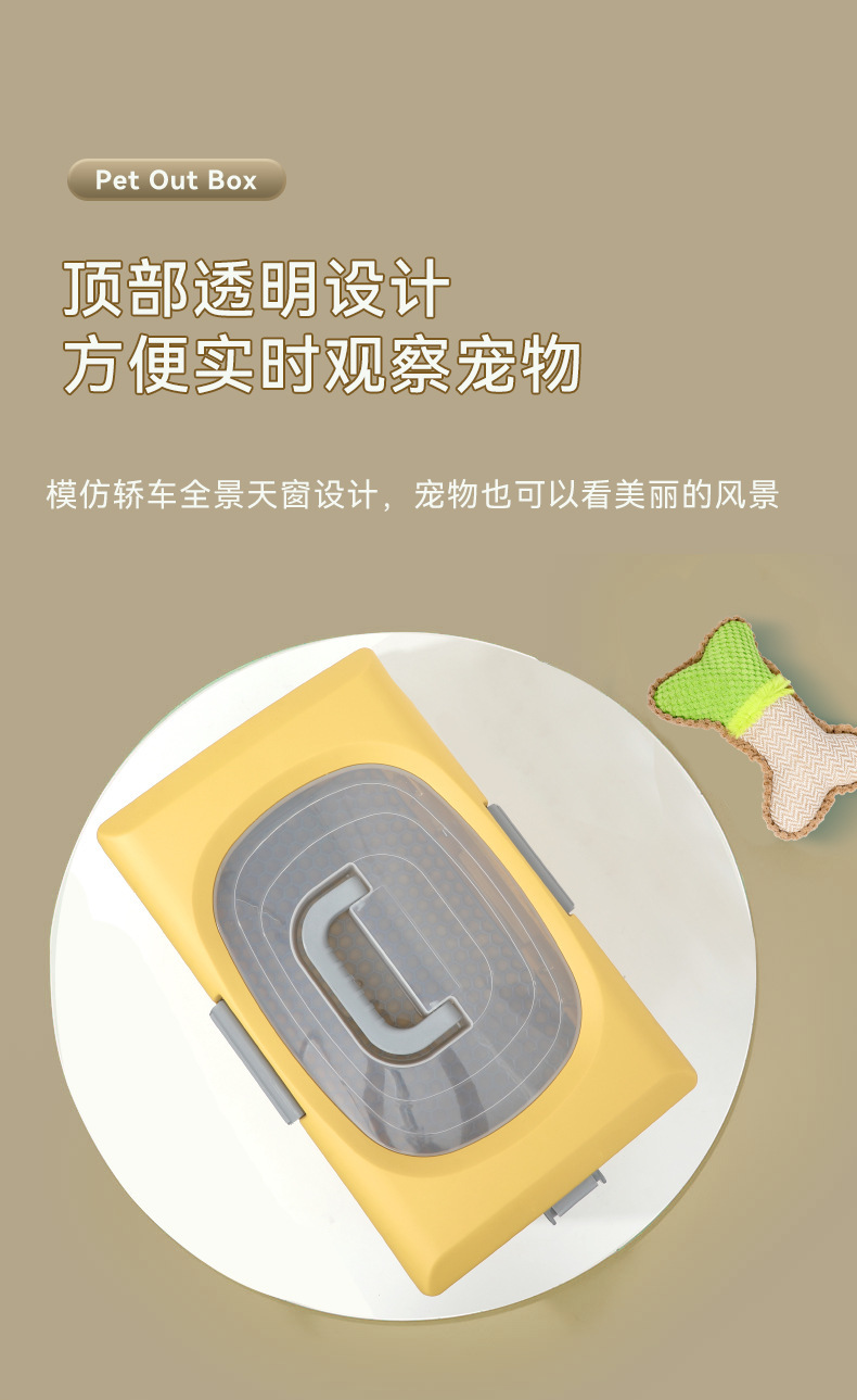 手提狗笼外出宠物航空箱折叠猫窝代发便携透气宠物车载包跨境爆款详情4