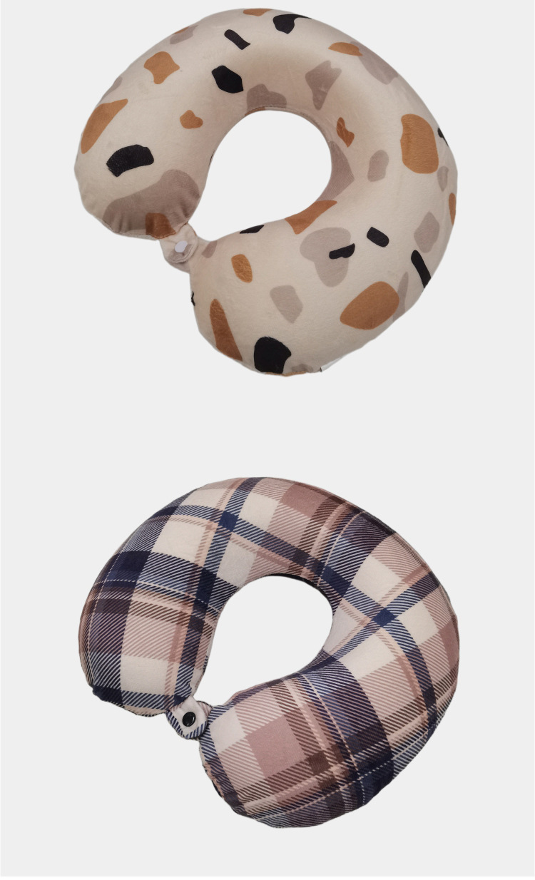 Memory foam printed U-shaped pillow, office nap pillow, cartoon anime travel neck protection pillow, cross-border trade neck pillow pic 4