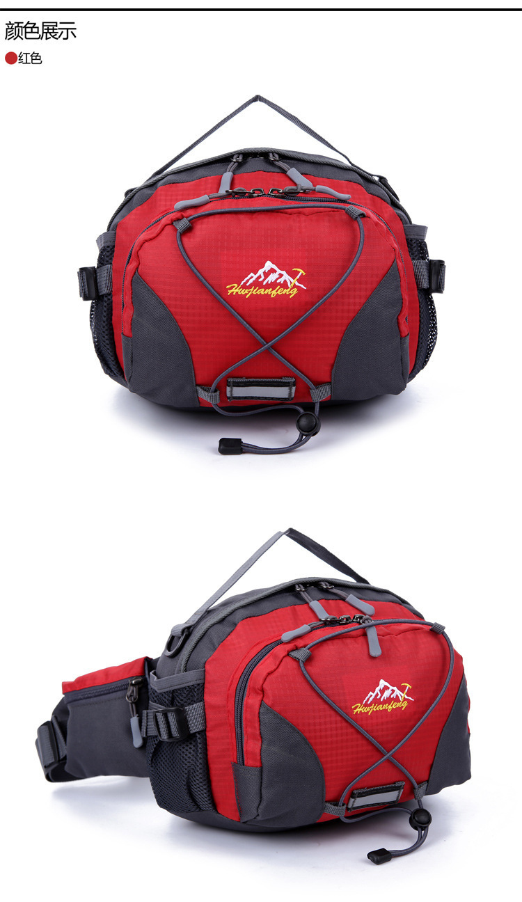 The manufacturer sells Korean-style outdoor hiking waist bags, casual handbags, and single-shoulder travel waist bags with reflective strap designs pic 19