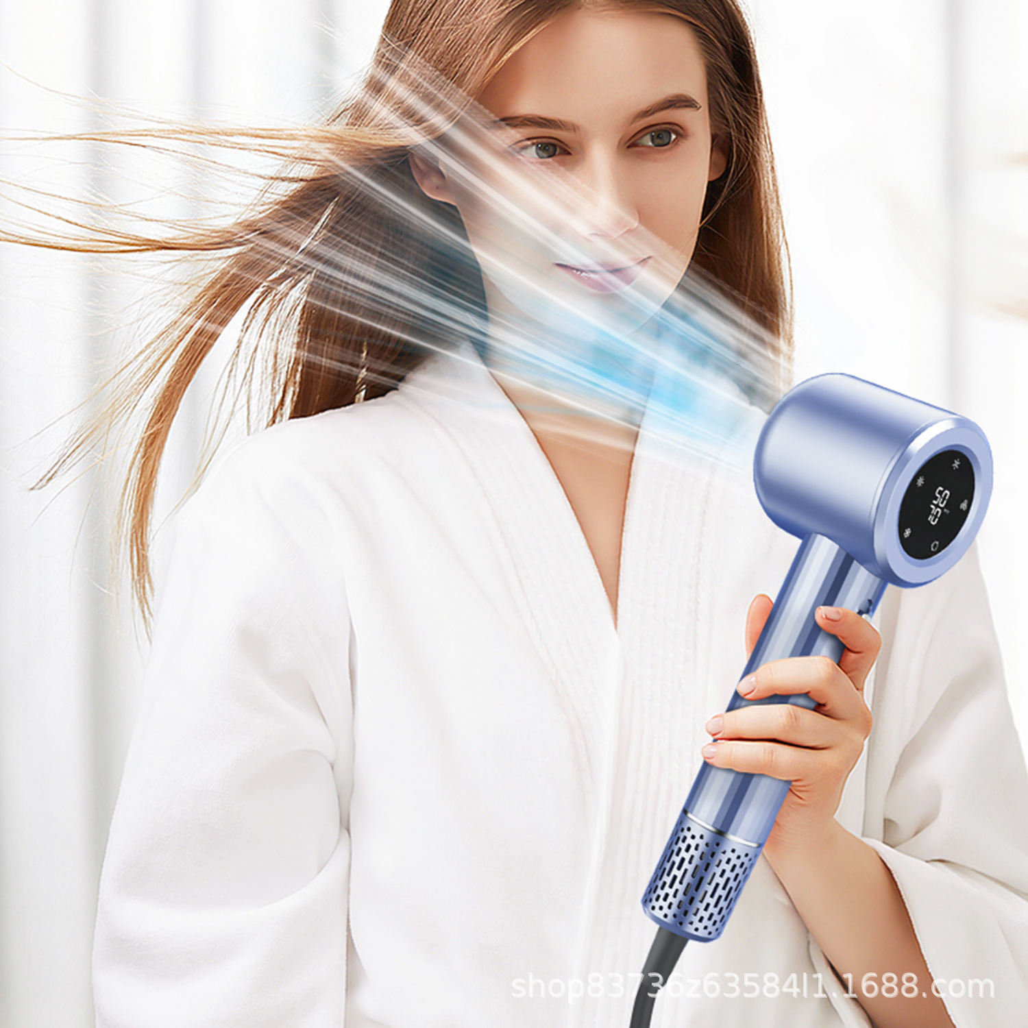 一件代发屏幕显示大功率台湾跨境电商负水离子恒温吹风机高速风筒详情23
