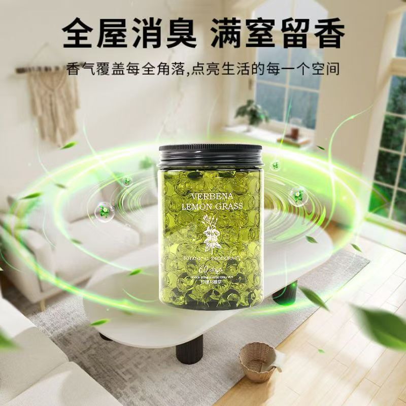 Crystal Bead Deodorizing Aroma Diffuser, bedroom and bathroom air freshener, long-lasting fragrance, Freesia, Camellia, car pic 5
