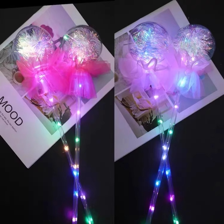 Internet-famous luminous hand-held bouncy ball lanterns, transparent flashing cartoon balls, night market square street stalls, Douyin cool toys pic 10