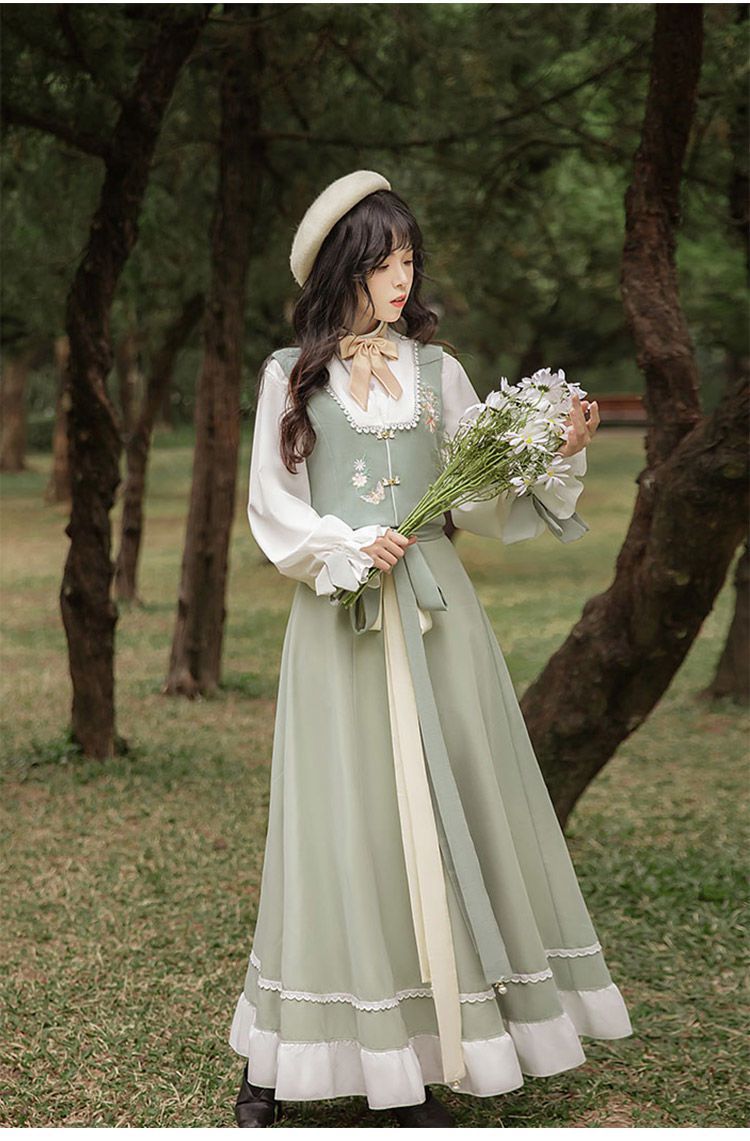 国潮-汉服女成人新款改良汉元素套装破裙中国风日常穿搭详情17