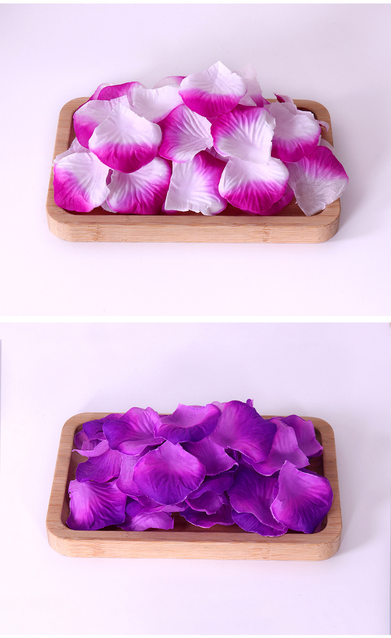 1000片玫瑰花瓣仿真手抛婚庆场景布置求婚表白工艺品礼品仿真花瓣详情13