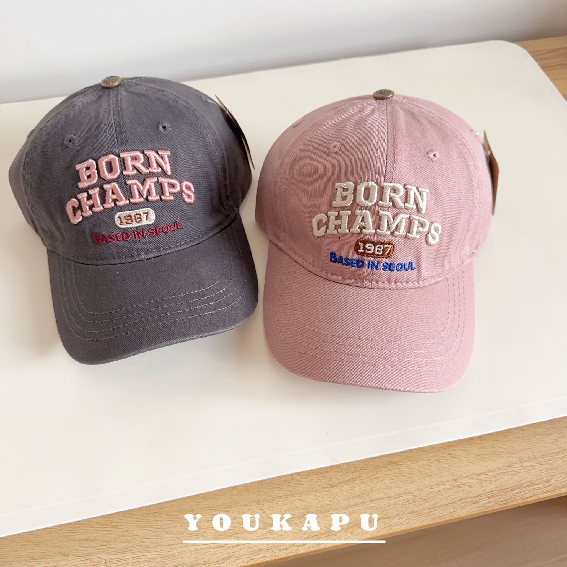 儿童鸭舌帽字母刺绣男童棒球帽时尚百搭春秋户外防晒宝宝遮阳帽潮详情11