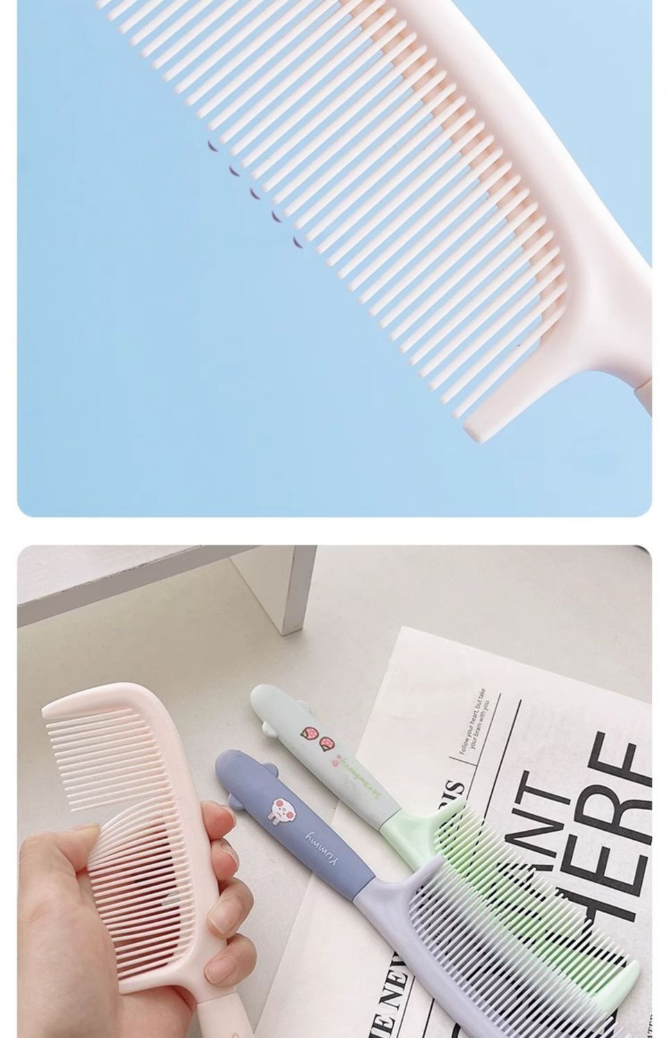 【 Exclusive Price for New Users 】 New cute and good-looking comb for long-haired girls and children with straight and smooth hair in a ponytail pic 4