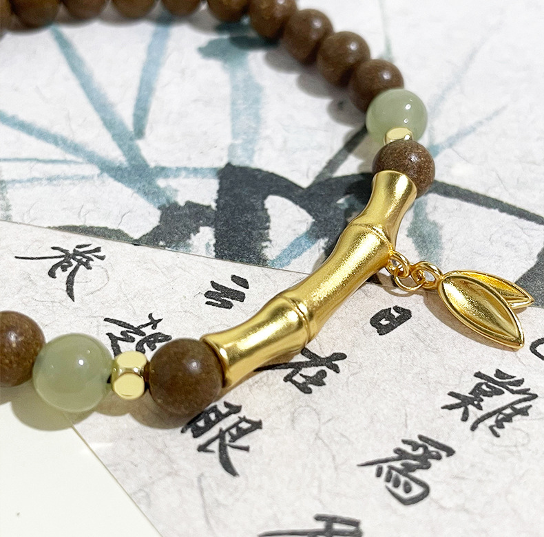 天然草本香材热卖竹节升高同款合香珠手饰天然药香珠手串送礼文玩详情5