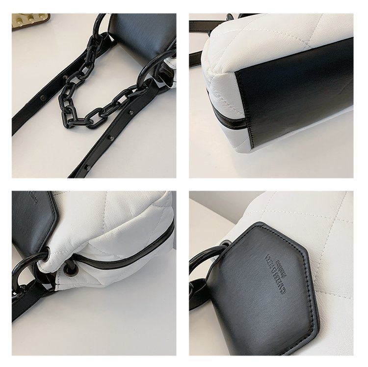 包包女2024新款菱格绣线拼接链条饺子包洋气潮流单肩斜挎手提包包详情20