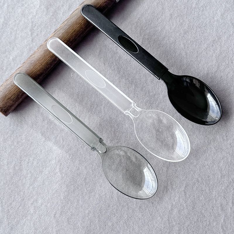 一次性勺子独立包装外卖专用拌饭美式勺塑料勺奶茶摆摊一件起批详情8