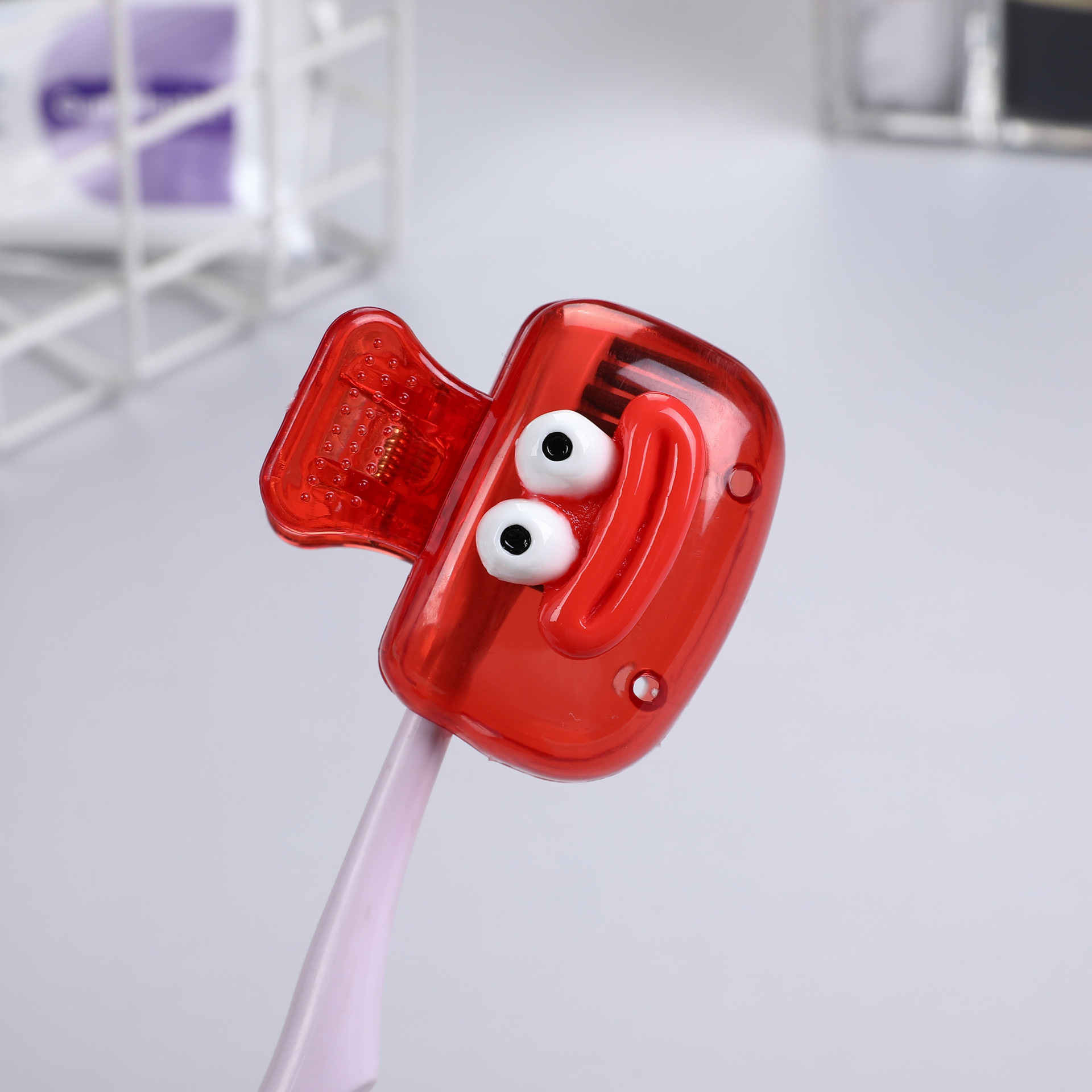 Cross-border bestseller toothbrush case, large-mouthed dopamine toothbrush case, home travel toothbrush protective cap, storage box pic 7
