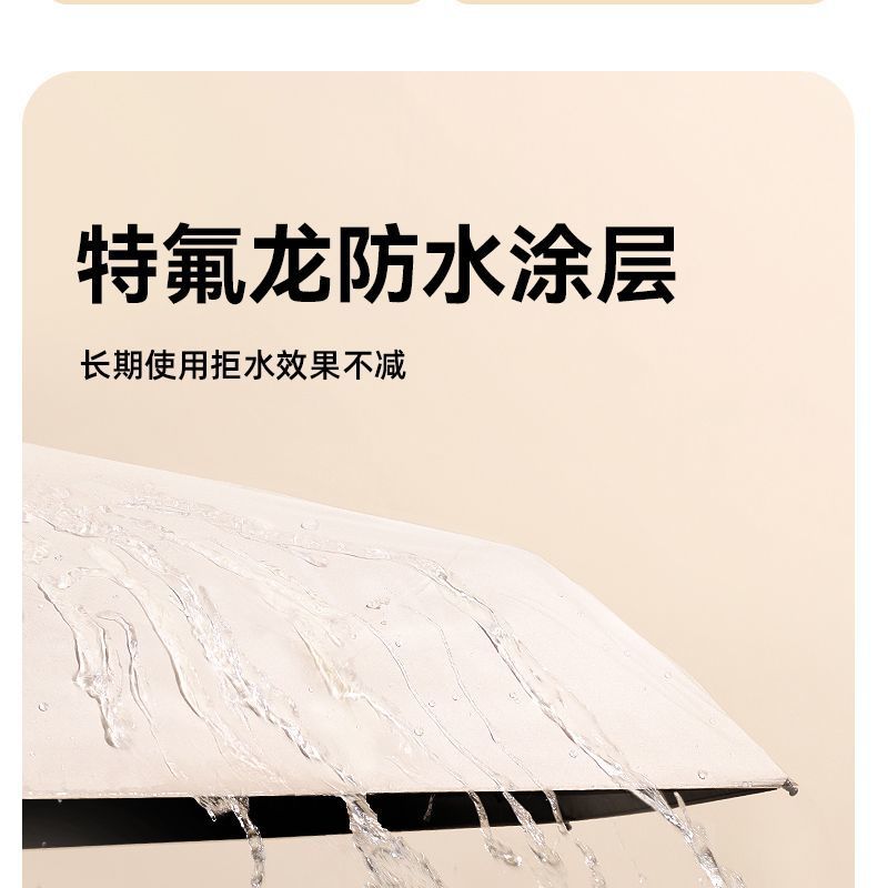 新款十股双龙骨防晒伞黑胶折叠晴雨两用伞全自动遮阳伞批发定制伞详情31