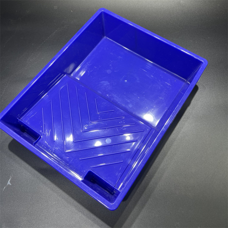 9-inch blue paint latex paint tray, thickened plastic tray, large-capacity wall painting wonder, roller painting tray pic 13
