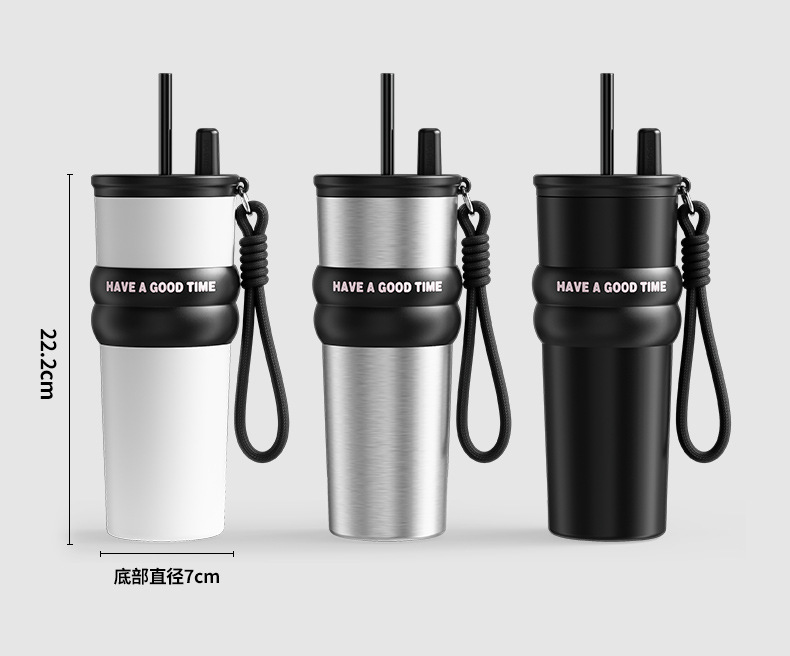 大容量保温杯冰霸杯316不锈钢随行咖啡杯子2025新款车载吸管水杯详情17