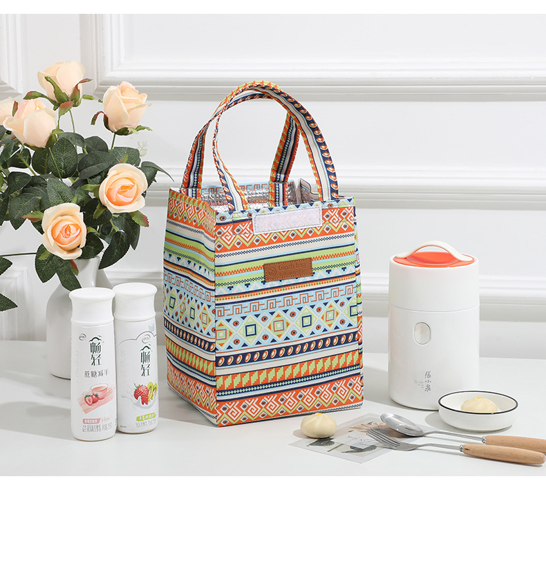 厂家直销饭盒袋牛津布午餐学生上班族手提饭盒袋野餐露营保温包详情14