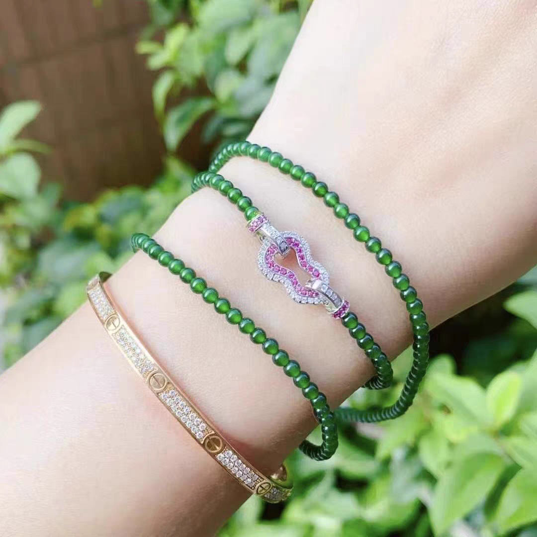 DIY jewelry: Gold-plated gourd, pearl necklace, buckle, universal buckle, connecting buckle, handmade sweater chain button pic 5