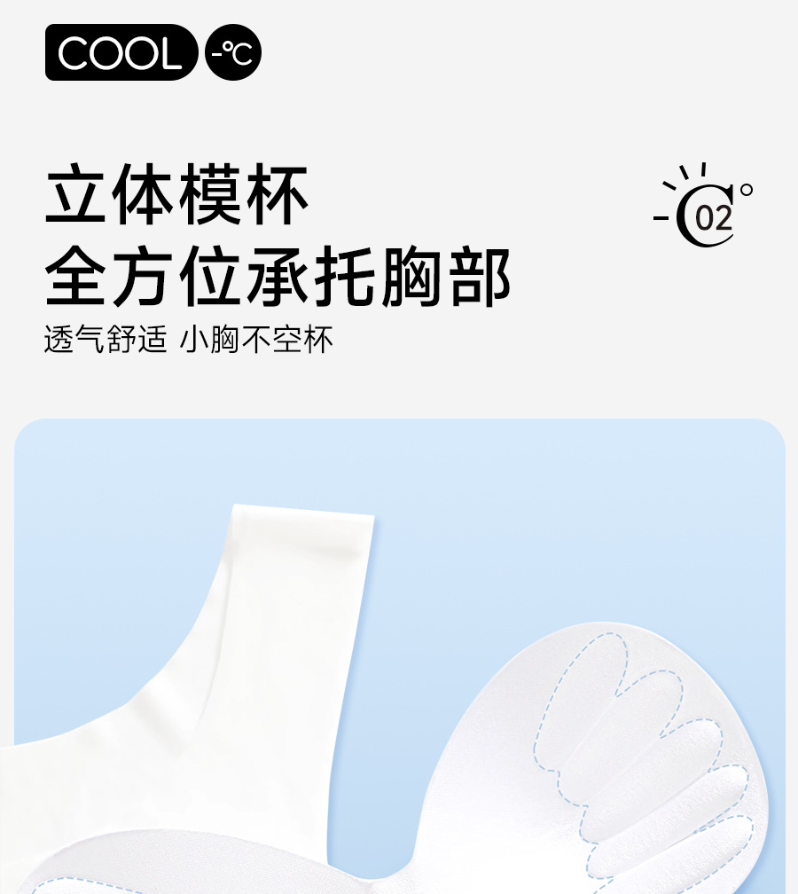 无痕内衣女大胸显小胸聚拢防下垂收副乳薄款夏运动背心式大码文胸详情12