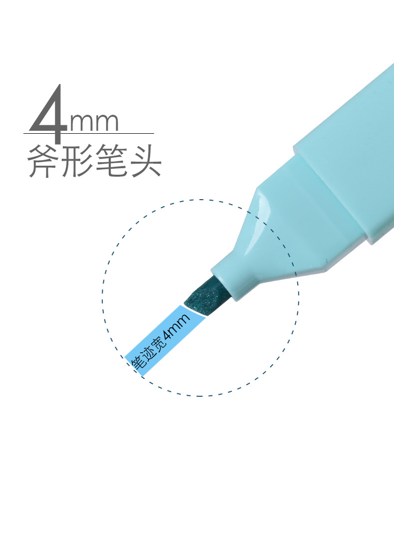 Weiya Hui 22322 Flash Highlighter 6-color Flash Highlighter wholesale Flat Highlighter pic 5