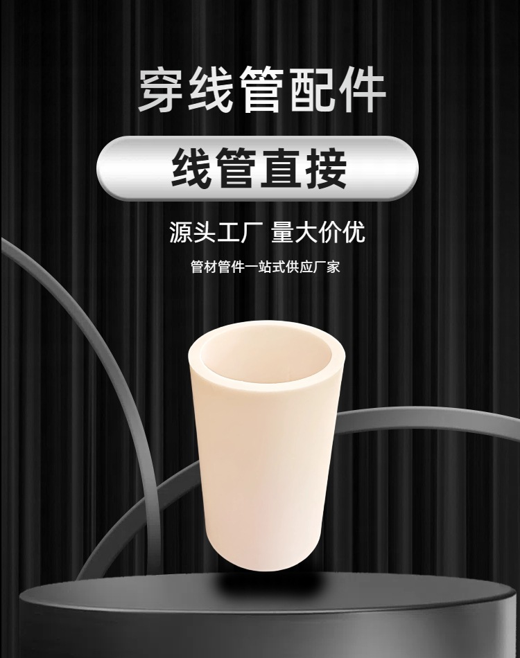 PVC电线管接头线管直接 接头管箍束接202532404分6分国标加长直接详情1