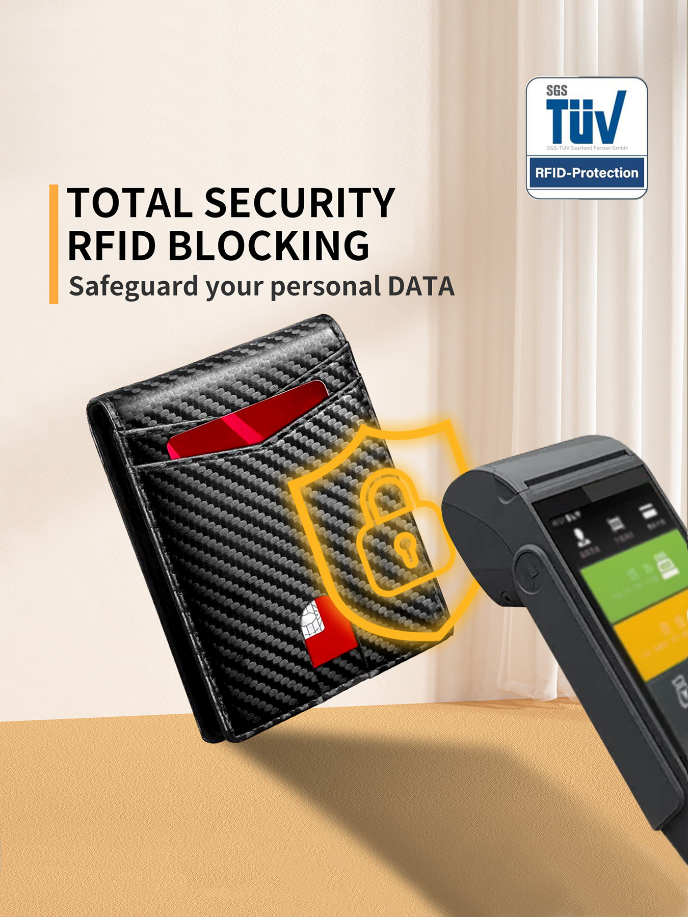 亚马逊12卡位男士钱包卡包RFID美金夹男士钱夹详情12