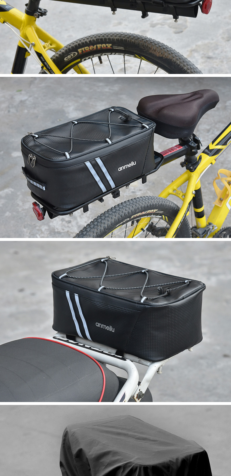 代驾车尾包电动储物袋山地车货架包骑行包后驮包自行车包装备配件详情8
