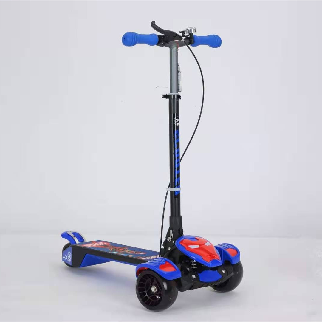 s2q Super High and Large scooter for children aged 3-6, 12-18, with three and four wheels, flashing music, boys and girls, toy sliding pic 3