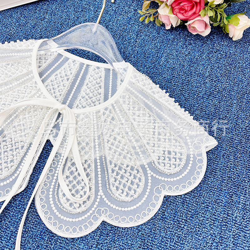 Embroidered beaded and embroidered collars, clothing accessories and decorations pic 4