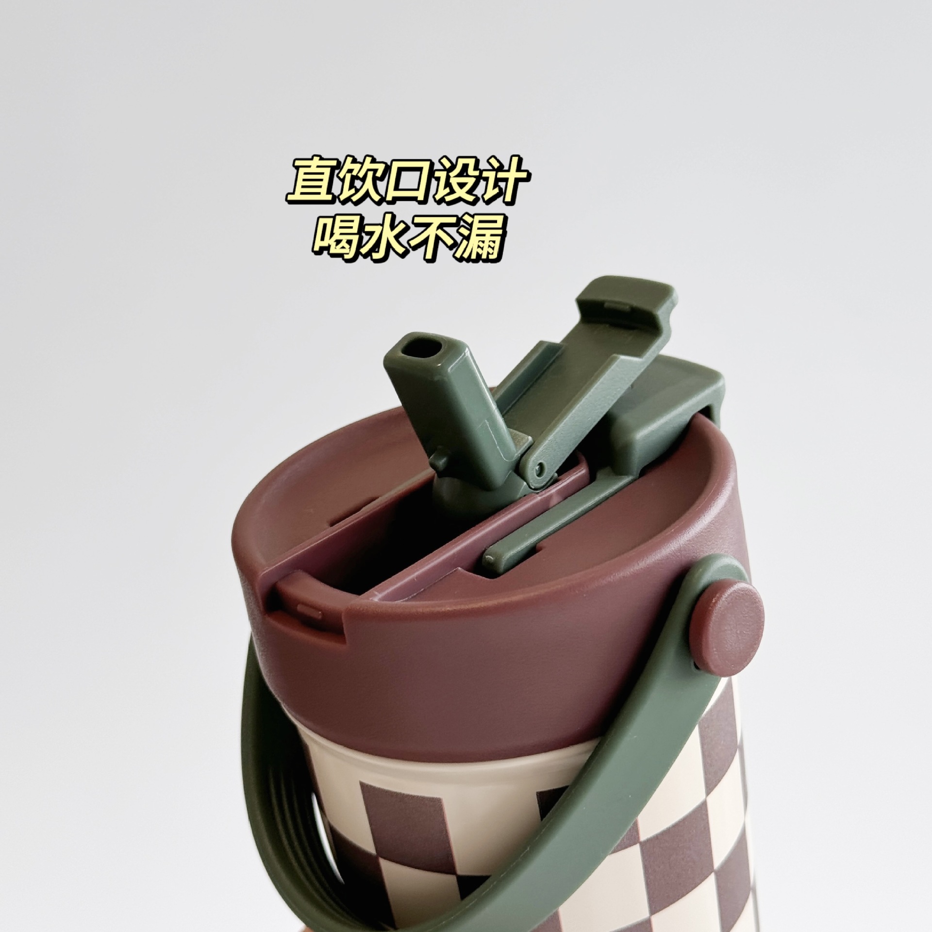 户外高颜值随手双饮咖啡杯美式便携车载水杯手提运动线条图咖啡杯详情15