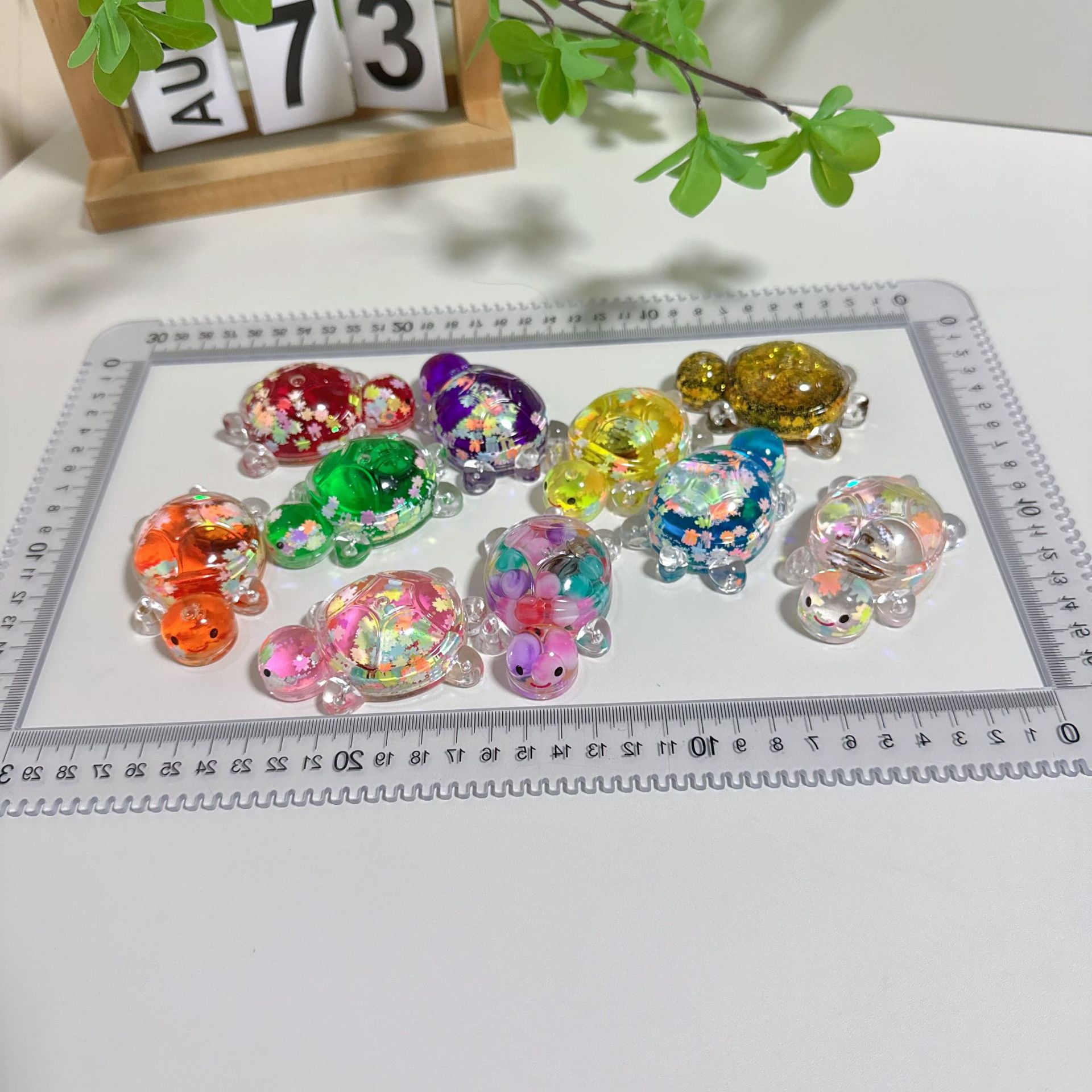 流沙炫彩爆闪夜光小乌龟对碰彩光玩具女孩巨无霸发光彩色盲袋摆件详情2