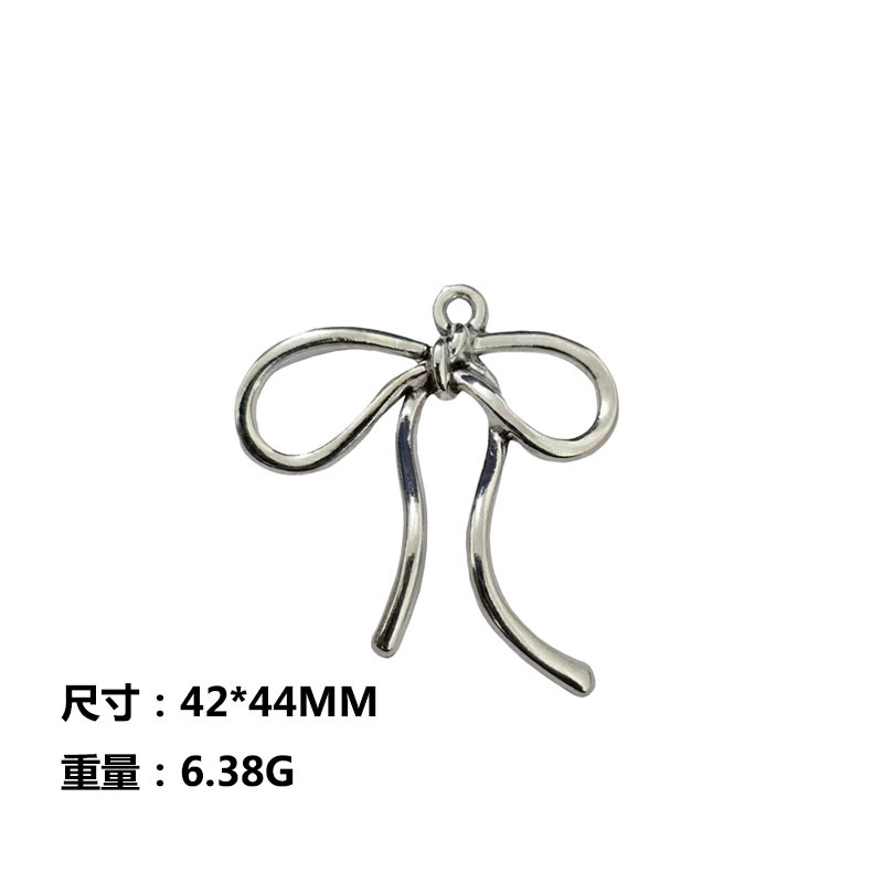 DIY jewelry accessories, zinc alloy bow tie pendants, exaggerated and simple large bow tie pendants wholesale pic 1