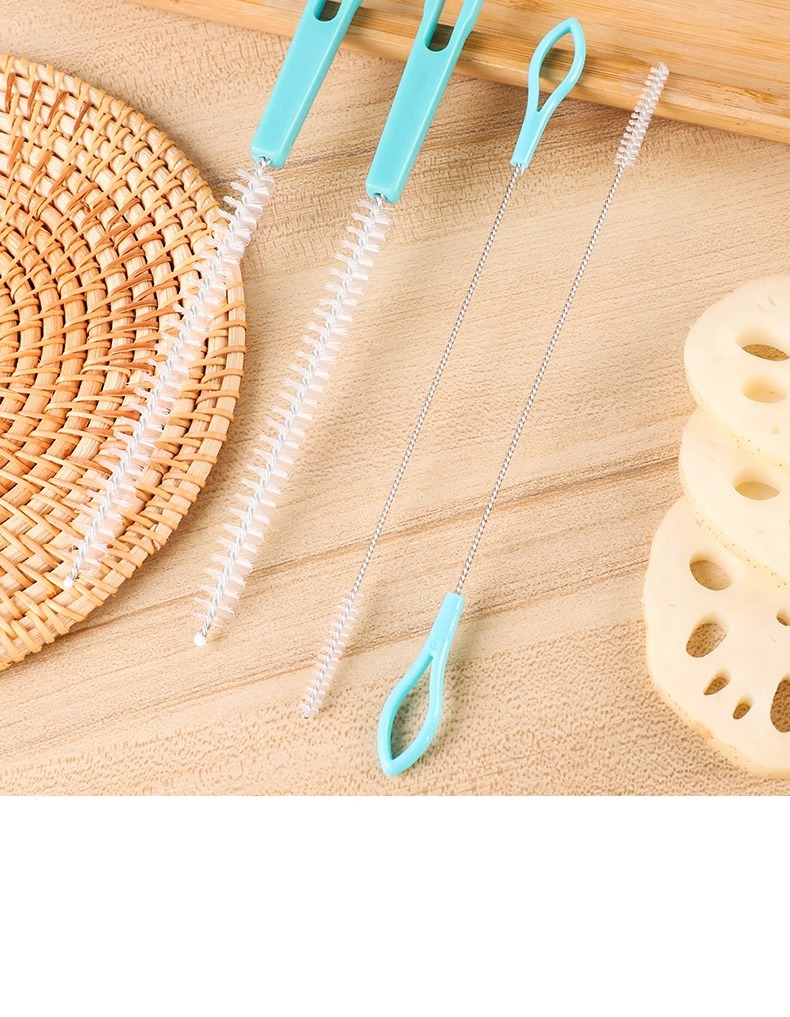 Lotus root hole cleaning brush, a fine lotus root cleaning tool, lotus root hole brush, cleaning tools, baby bottle straw brush, piping nozzle brush, bristle brush pic 9