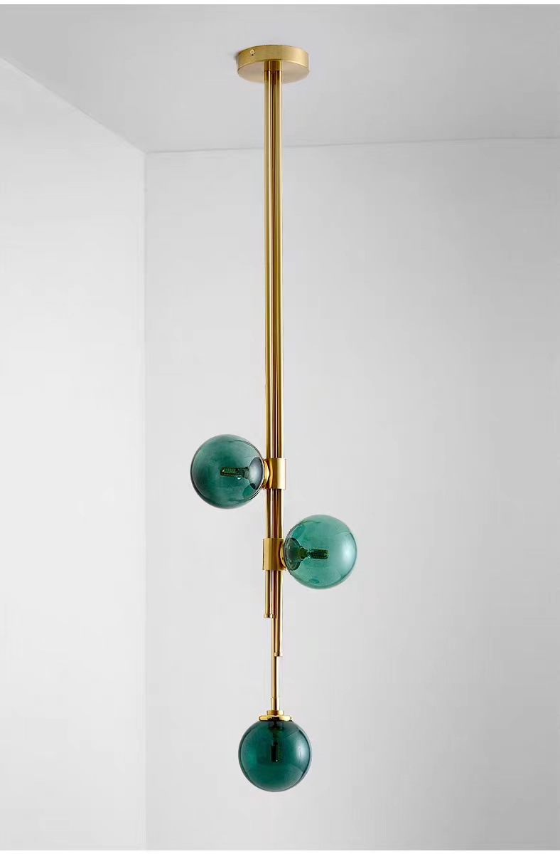 New modern light luxury Nordic creative bedroom bedside chandelier, simple and individual living room model room chandelier, full-house manufacturer pic 3