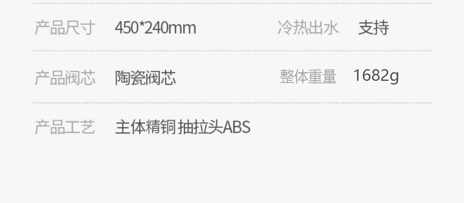 全铜厨房冷热水龙头抽拉式家用洗菜盆水槽多功能防溅水增压水龙头详情25