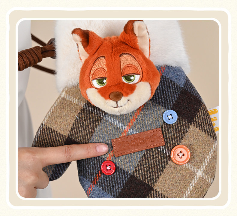 Disney official Zootopia Judy Nick Mickey Star Dream crossbody Bag Plush doll bag for autumn and winter pic 9