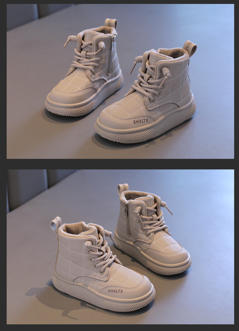 童鞋儿童棉鞋2024秋冬新款软底棉靴女童加绒面包鞋洋气保暖短靴子详情9