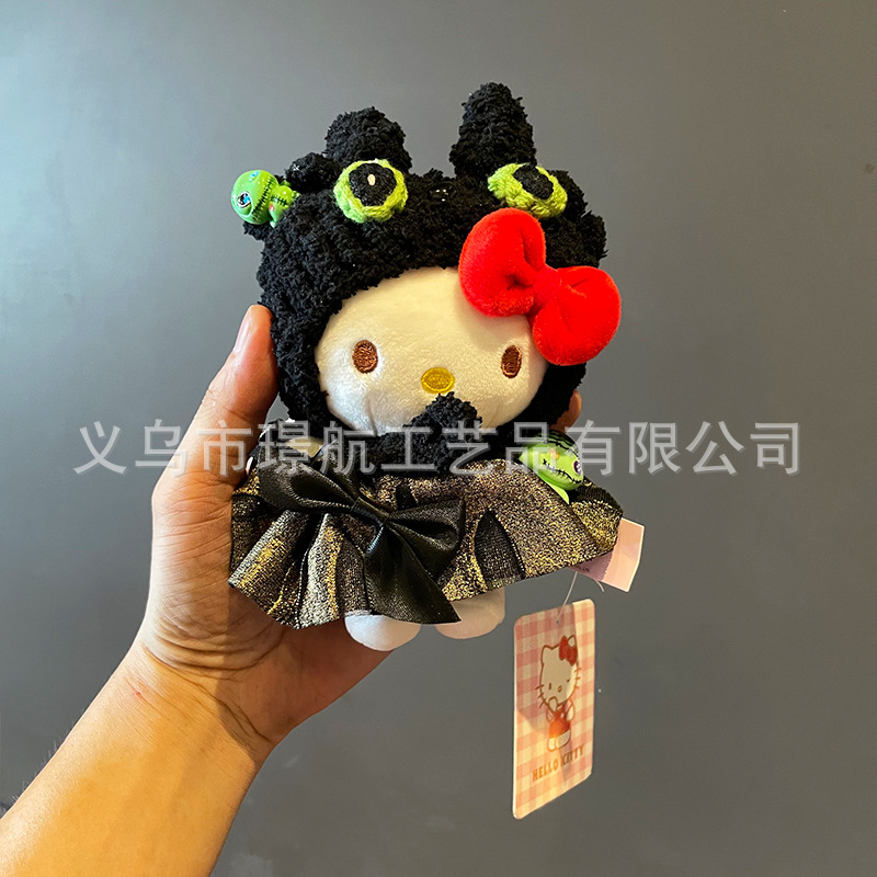 Cute Halloween secondary creation plush figurines hellokitty, keychains, bags, pendants and small gifts pic 2
