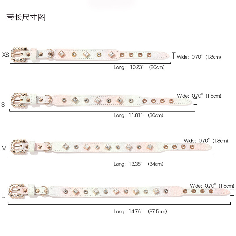 宠物用品项圈牵引绳脖圈猫咪项链中小型犬狗圈颈圈彩珠饰品详情3