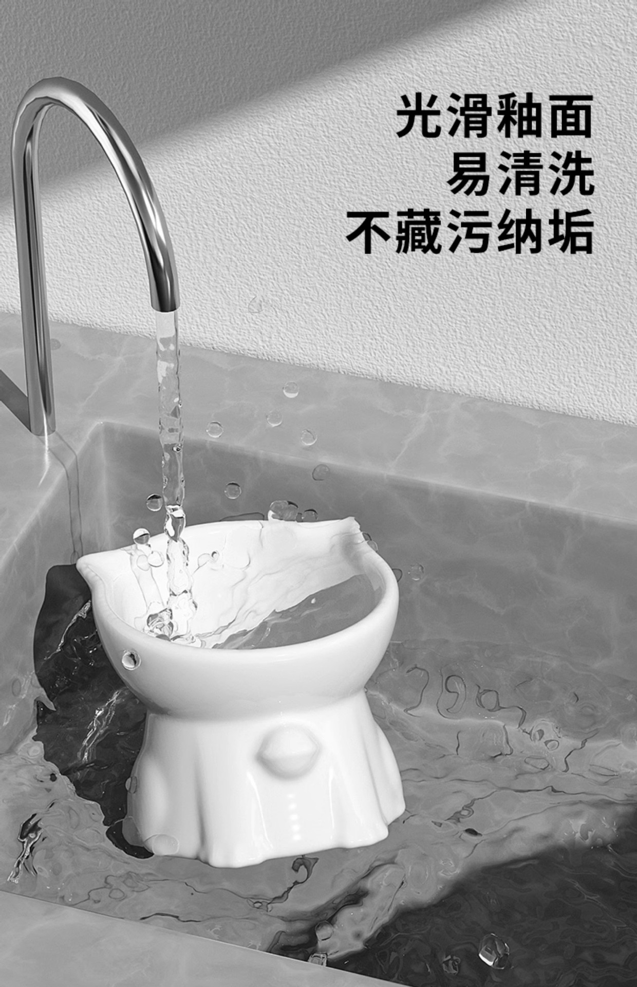 猫碗陶瓷猫食盆高脚斜口护颈防黑下巴猫咪饭碗防打翻狗喝水碗详情8