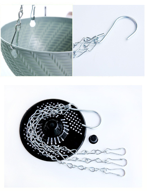 Suspended succulent plant, spider plant flowerpot, aerial cultivation of cymbidium goerpot, household green plant decoration plastic hanging basket pic 7