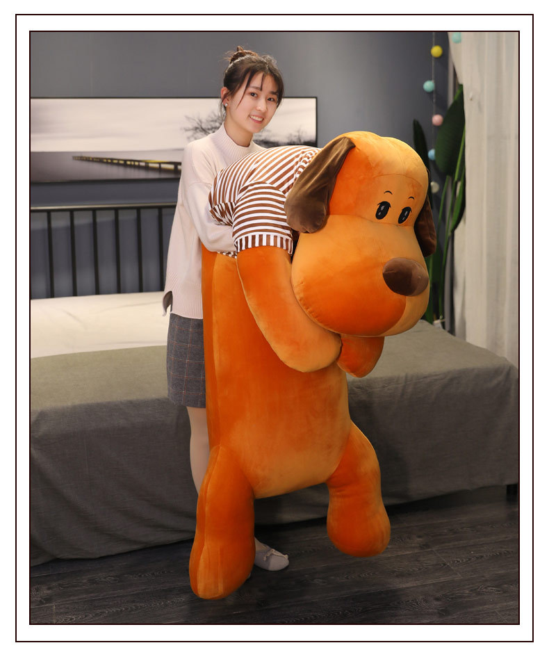 男女款抱着睡觉毛绒玩具狗狗公仔大号娃娃可拆洗趴趴狗抱枕超软详情14