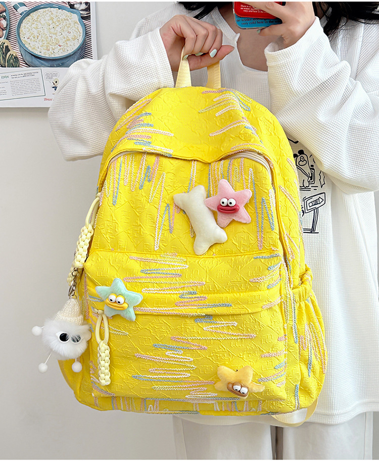 韩版书包高中生女高颜值可爱甜美背包女初中大学生电脑旅行双肩包详情14