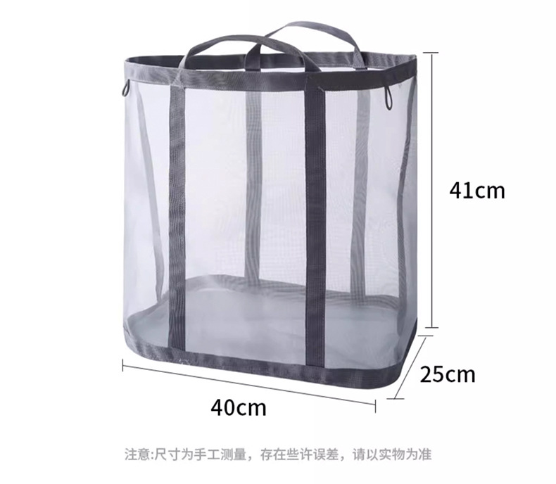 脏衣篮衣服网面收纳筐家用可折叠网格加厚壁挂洗衣篮脏衣服收纳筐详情4
