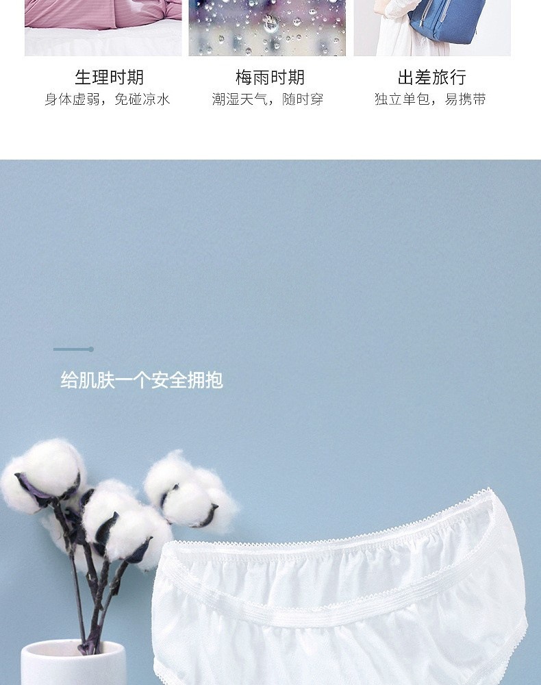 Disposable underwear for women, new mothers, postpartum women, travel supplies, disposable student shorts for women, hotel pic 5